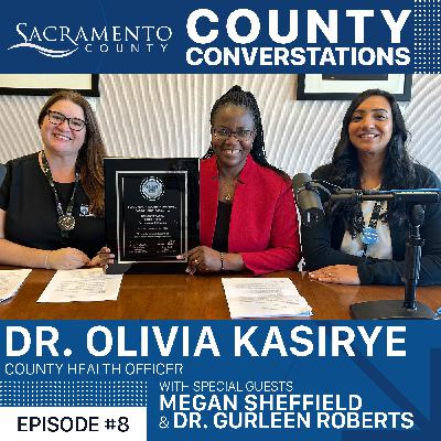 Dr. Olivia Kasirye, Megan Sheffield and Dr. Gurleen  Roberts from Public Health