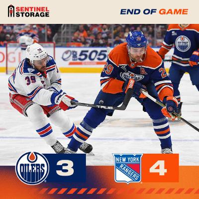 The Cult of Hockey's "Oilers stars blunder their way to 4-3 loss against Rangers" podcast