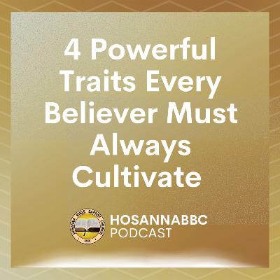 4 Powerful Traits Every Believer Must Always Cultivate - Rev. Provy R. Cadelina