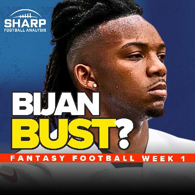 Week 1 Fantasy Football: Bijan Bust? Conner DFS & Ravens vs Bills
