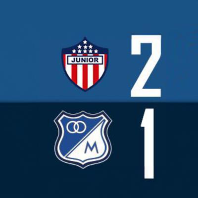 Junior 2 Millonarios 1 - Primera fecha del cuadrangular A