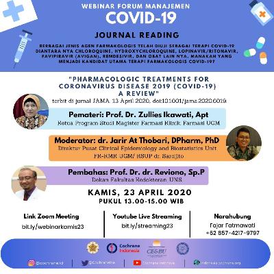 Manakah yang menjadi kandidat utama terapi farmakologis COVID-19? Manakah yang menjadi kandidat utama terapi farmakologis COVID-19?