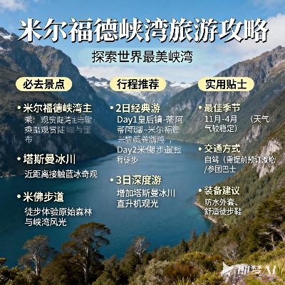 米尔福德峡湾旅游指南 米尔福德峡湾旅游指南