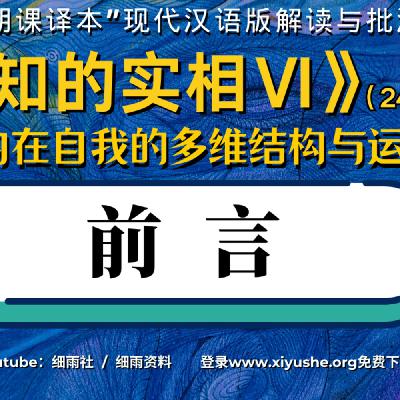 Y6-4 第六部彩蛋 作者的一个梦《已知的实相VI》Y6全四册结束