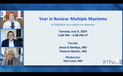 Multiple Myeloma | Year in Review: Clinical Investigator Perspectives on the Most Relevant New Data Sets and Advances in Multiple Myeloma