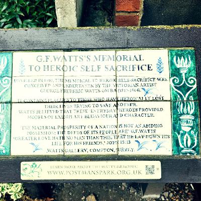 At the Watts Memorial EC1 by Simon Roberts