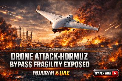 Drone Attack-Hormuz Bypass Fragility Exposed: Fujairah & UAE | Rapid Read 15 Mar 2026