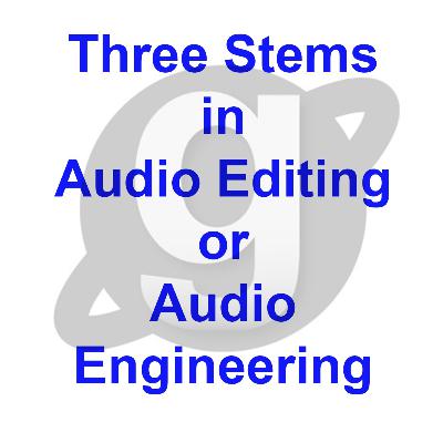 What are the three stems in professional Audio Editing or Audio Engineering by GURMEET SINGH DANG