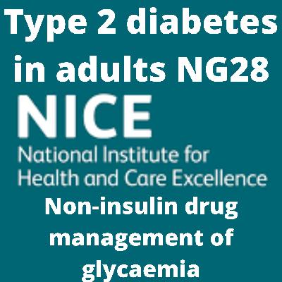 Diabetes in Primary Care UK- Type 2 diabetes NICE guideline: Non-insulin drug management of glycaemia