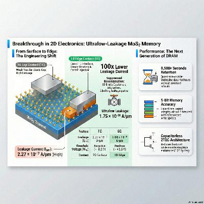 Leaky Buckets No More 💧➡️🔒 | Edge-Contact MoS₂ Memory Explained