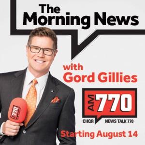 Bruce Kenyon introduces Gord Gilles as the new Morning News host on News Talk 770