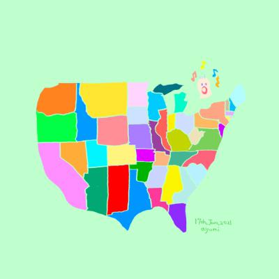 29. I will challenge '50 states that rhyme song ’. アメリカ50州覚え歌に挑戦するぞ。 29. I will challenge '50 states that rhyme song ’. アメリカ50州覚え歌に挑戦するぞ。