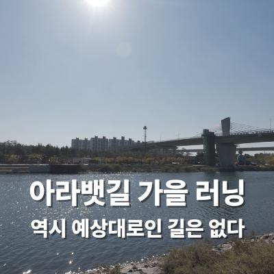 [평범한 아침의 비범함] 아라뱃길 가을 러닝: 역시 예상대로인 길은 없다