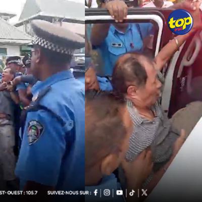 A Mahébourg : Vive altercation opposant les forces de l’ordre à Georges Ah-Yan