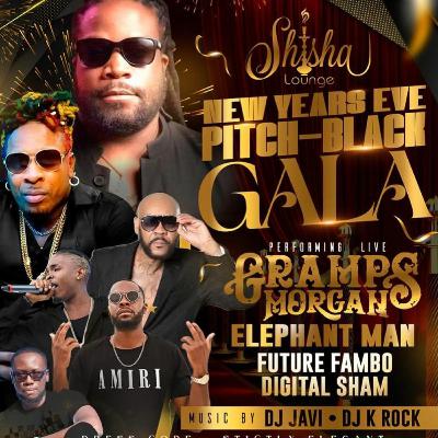 NYE PITCH BLACK GALA @ SHISHA LOUNGE (TURKS & CAICOS) 12 31 21