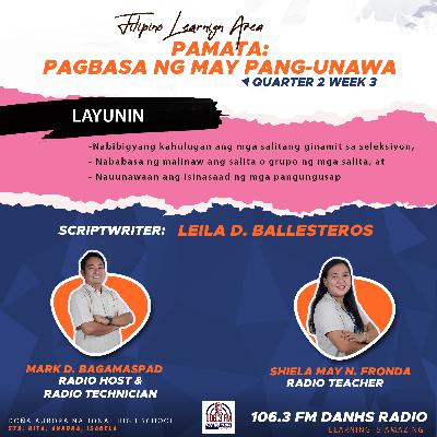 PAMATA: Pagbasa ng may Pang-unawa
