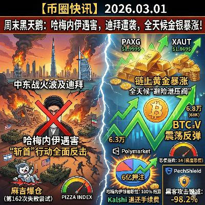 历史性周末!哈梅内伊遇害中东大乱,BTC深V反弹破6.8万,链上金银成全球唯一避险通道,全网多空双爆6.5亿美元 历史性周末!哈梅内伊遇害中东大乱,BTC深V反弹破6.8万,链上金银成全球唯一避险通道,全网多空双爆6.5亿美元