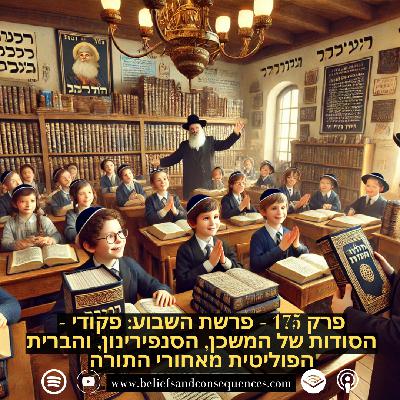פרק 175 - פרשת השבוע: פקודי - הסודות של המשכן, הסנפירינון, והברית הפוליטית מאחורי התורה