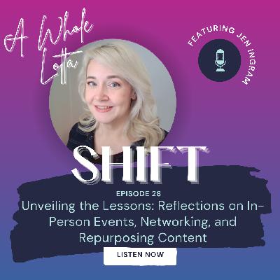 Unveiling the Lessons: Reflections on In-Person Events, Networking, and Repurposing Content Unveiling the Lessons: Reflections on In-Person Events, Networking, and Repurposing Content