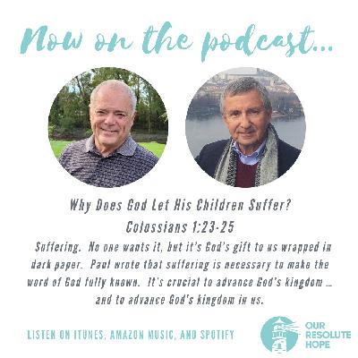 Why God Allows Suffering. Colossians 1:23-25 Why God Allows Suffering. Colossians 1:23-25