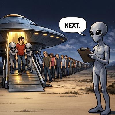 What If Everybody Gets Abducted by Aliens at Least Once During Their Lifetimes?