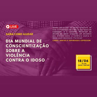 Lembrete Campanha De Não à violência para com o idoso