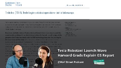 Tesla Robotaxi Launch: Goldman Sachs In-Depth Analysis Report Review