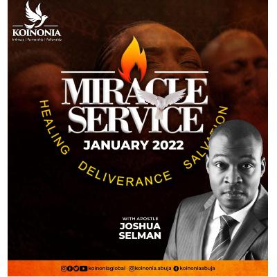 JANUARY 2022 MIRACLE SERVICE WITH APOSTLE JOSHUA SELMAN 30.01.2022