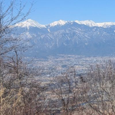 #057　光城山で北アルプスを想う