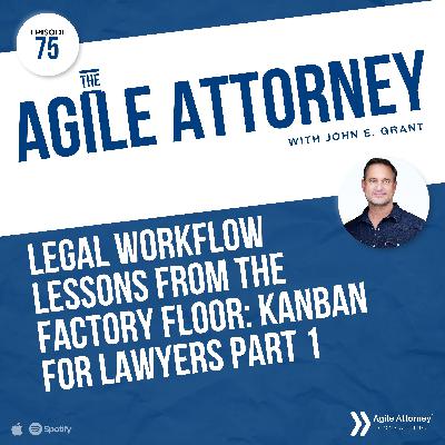 075. Legal Workflow Lessons from the Factory Floor: Kanban for Lawyers Part 1
