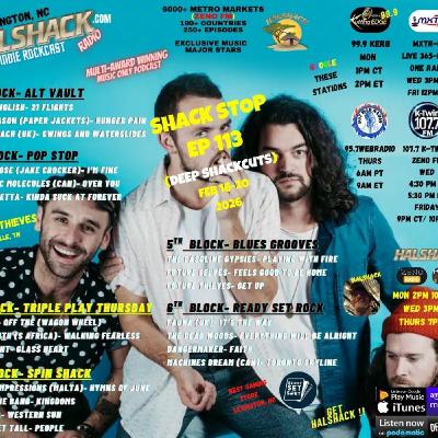 Episode 303: Halshack ep 113 (SHACKSTOP) --(DEEP SHACKCUTS)-- Feb 16-20, 2026-- (KERB- KTWINS- MXTRFM- ZENOFM) --90 min weekly show--Find everything at Halshack com Episode 303: Halshack ep 113 (SHACKSTOP) --(DEEP SHACKCUTS)-- Feb 16-20, 2026-- (KERB- KTWINS- MXTRFM- ZENOFM) --90 min weekly show--Find everything at Halshack com