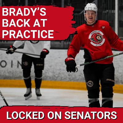 Brady Tkachuk Returns to Senators Practice, Stephen Halliday Debut? + Wisconsin Sens Update