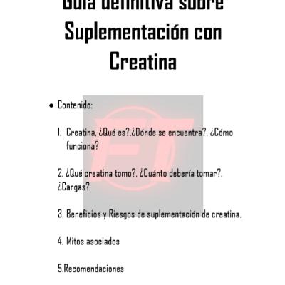 Guia Definitiva sobre Suplementacion con Creatina 💪🧠🏋️‍♀️💊🔬