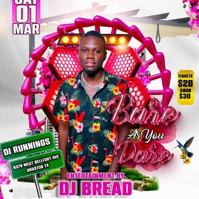 BARE AS YOU DARE HOUSTON ( EARLY PAWT) LIVE AUDIO