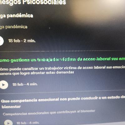 CUARTA PREGUNTA como gestiona un trabajador víctima de acoso laboral sus emociones