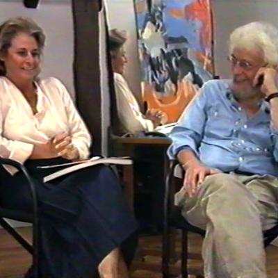 Helena Vaz da Silva conversa com Júlio Pomar, 1988 Helena Vaz da Silva conversa com Júlio Pomar, 1988