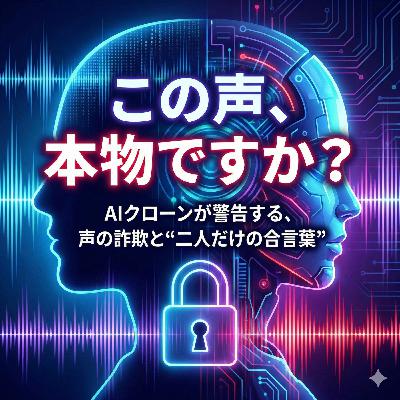 【#948】この声、本物ですか?」AIクローンが警告する、声の詐欺と“二人だけの合言葉 【#948】この声、本物ですか?」AIクローンが警告する、声の詐欺と“二人だけの合言葉