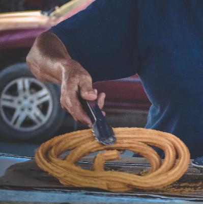 Churros for everyone! Churros for everyone!