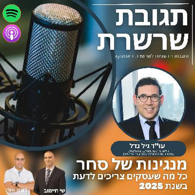 פרק 22: מנגינות של סחר - כל מה שעסקים צריכים לדעת בשנת 2025, עו"ד גיל נדל, ראש מחלקת מסים, יבוא ויצוא, במשרד עורכי הדין גולדפרב גרוס זליגמן