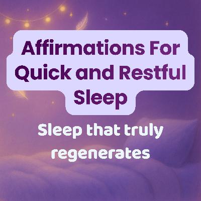 Bedtime Affirmations for Fast and Peaceful Sleep - Insomnia Meditation: Background for Falling Asleep & Deep Regeneration