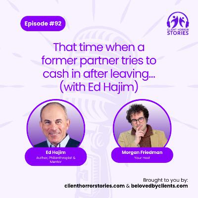 That time when a former partner tries to cash in after leaving… (with Ed Hajim) That time when a former partner tries to cash in after leaving… (with Ed Hajim)
