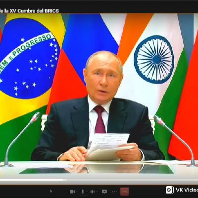 08-23-2023 - Vladimir Putin - Segunda jornada de la XV Cumbre del BRICS