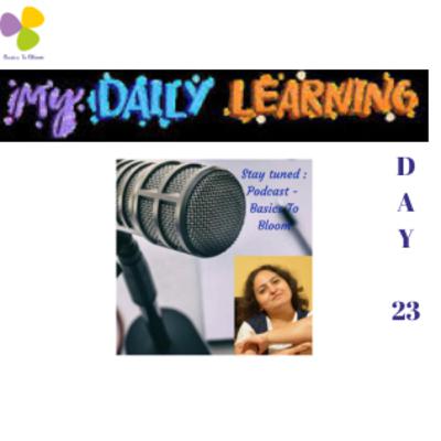 Daily Learnings Day 23