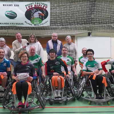 Christelle Pérez, la Présidente du club de Rugby-Fauteuil Les Aigles de Biganos nous présente ses actualités et les réceptions de ce dimanch