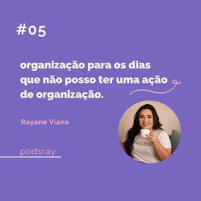 #5 organização para os dias que não posso ter uma ação de organização