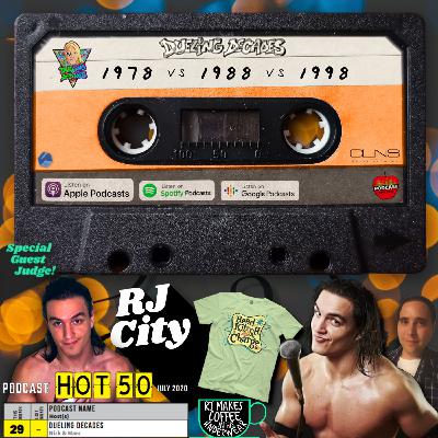 RJ City is back for round two of this showdown between the last week of June 1978, 1988 & 1998!