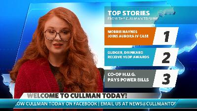 Patients retain counsel in Aurora IV case | YLDP honors Gudger and Drinkard | Cullman Electric's H.U.G. helps neighbors