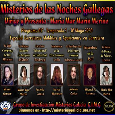 MISTERIOS DE LAS NOCHES GALLEGAS: T2,Ep17: ESPECIAL CARRETERAS MALDITAS Y APARICIONES EN CARRETERA