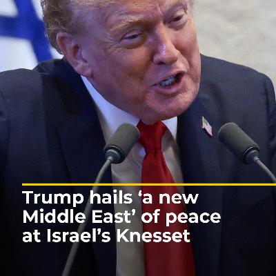 Trump hails ‘a new Middle East’ of peace at Israel’s Knesset | AJ #shorts