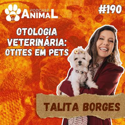 Podcast Animal 190 - Otologia Veterinária: otites em pets com Talita Borges
